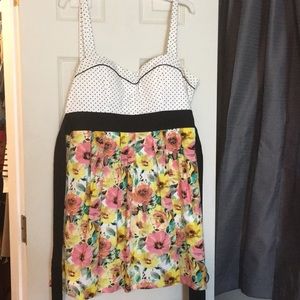 Floral & polka dot dress!!